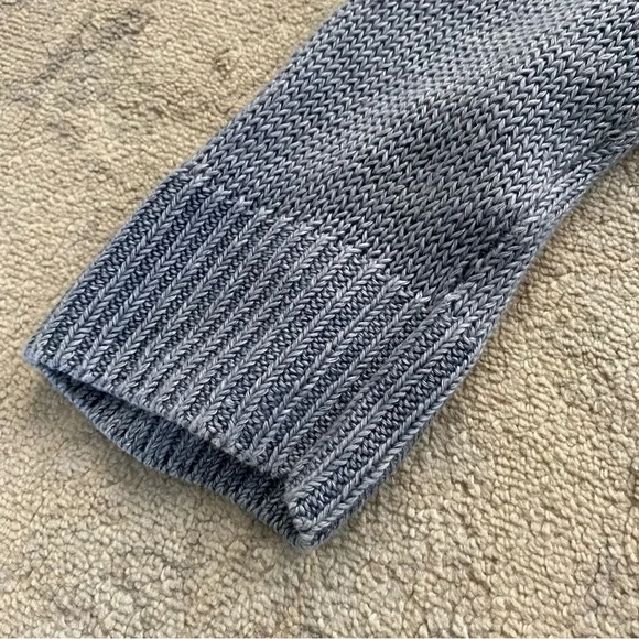 Talbots 100% Linen Cardigan Sweater Small Blue Three Quarter Sleeve Lightweight - Picture 5 of 11